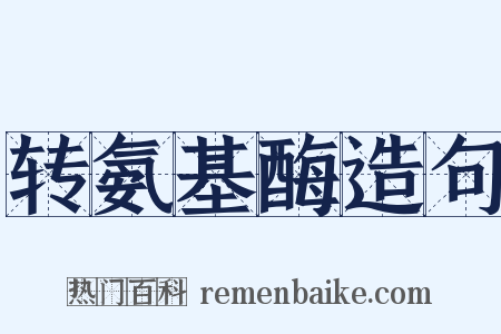 转氨基酶造句是什么意思的图片